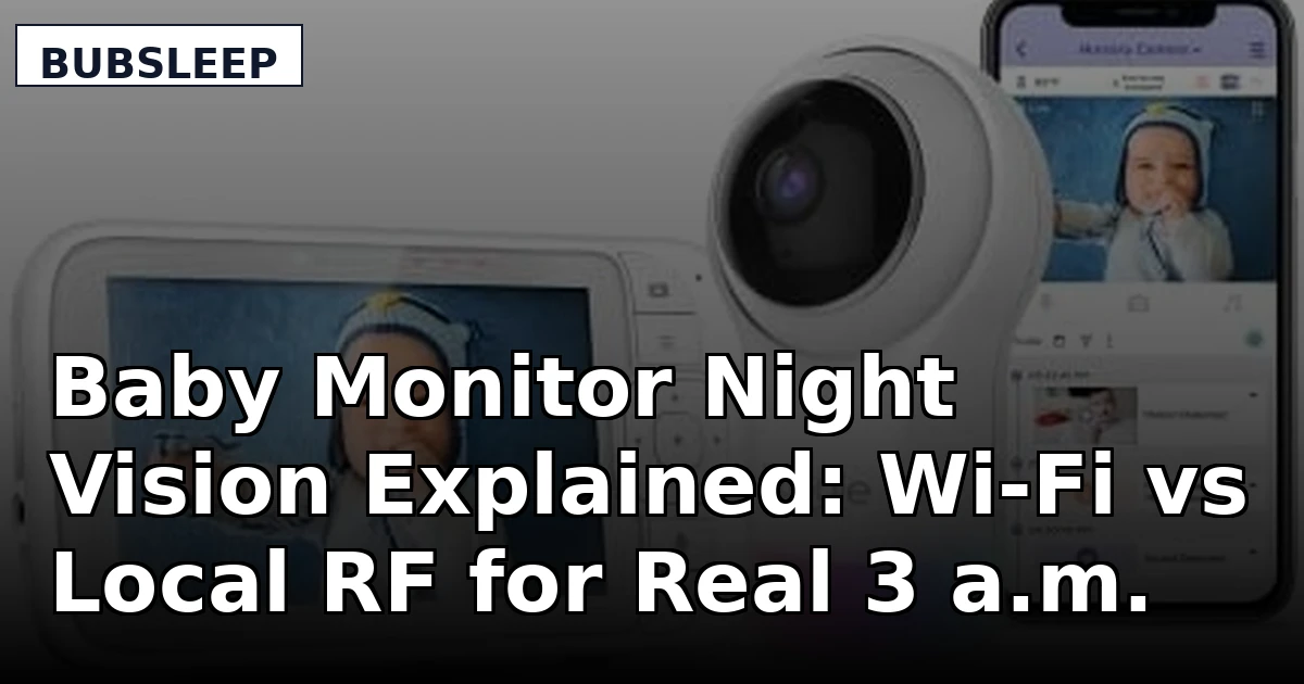 Baby Monitor Night Vision Explained: Wi-Fi vs Local RF for Real 3 a.m. Checks