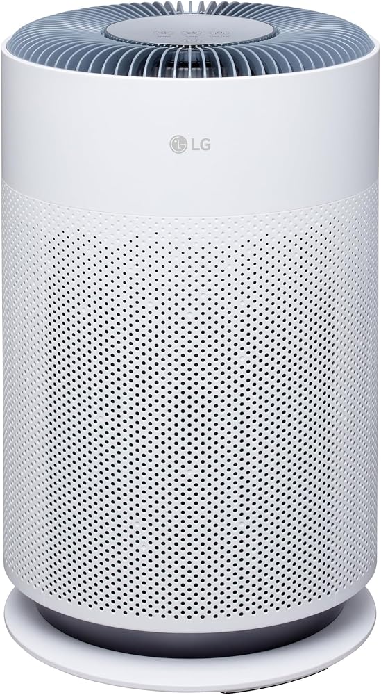 LG PuriCare 360 Air Purifiers for Home, Large and Small Room, Bedroom, Up to 2,059 ft² in 1 Hr with NanoFiber True HEPA Filter, 360 Degrees of Filtration, WiFi, Air Quality Monitor, Low Noise